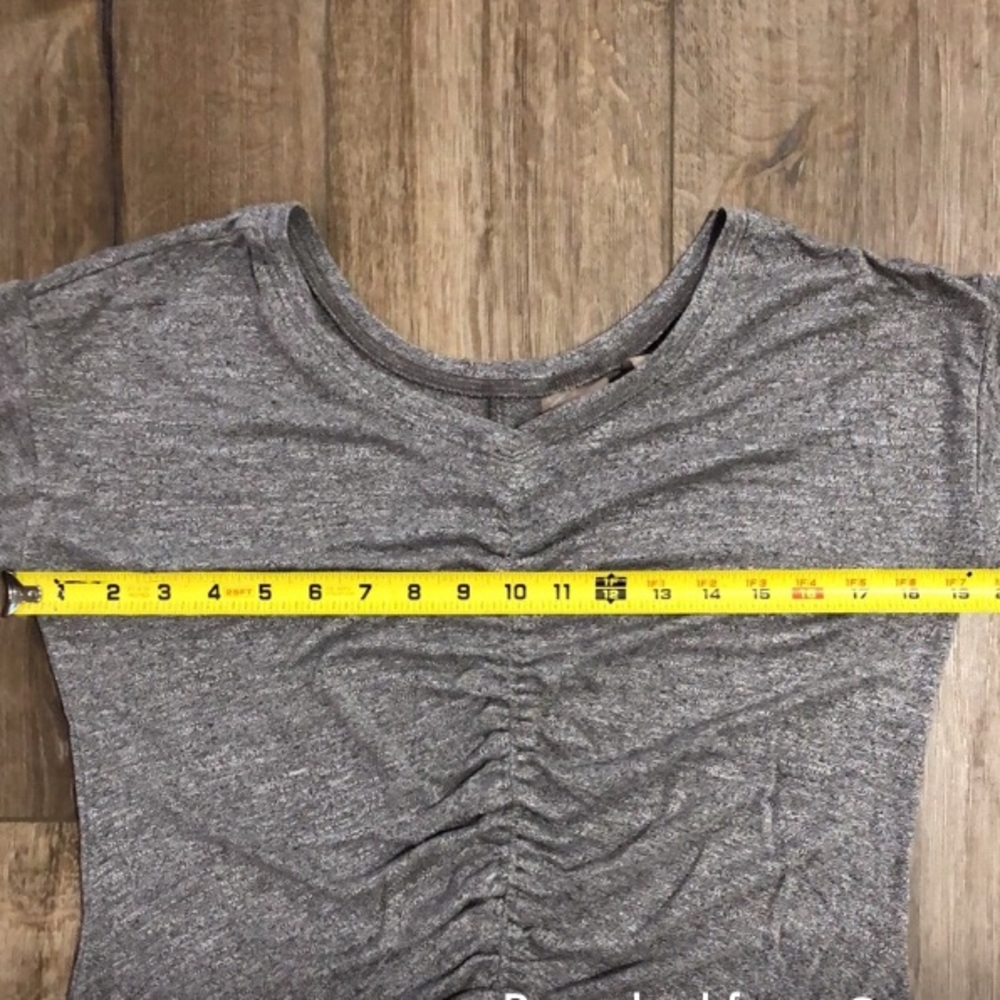 Zella Ruched Long sleeved tee-size M - Picture 6 of 8